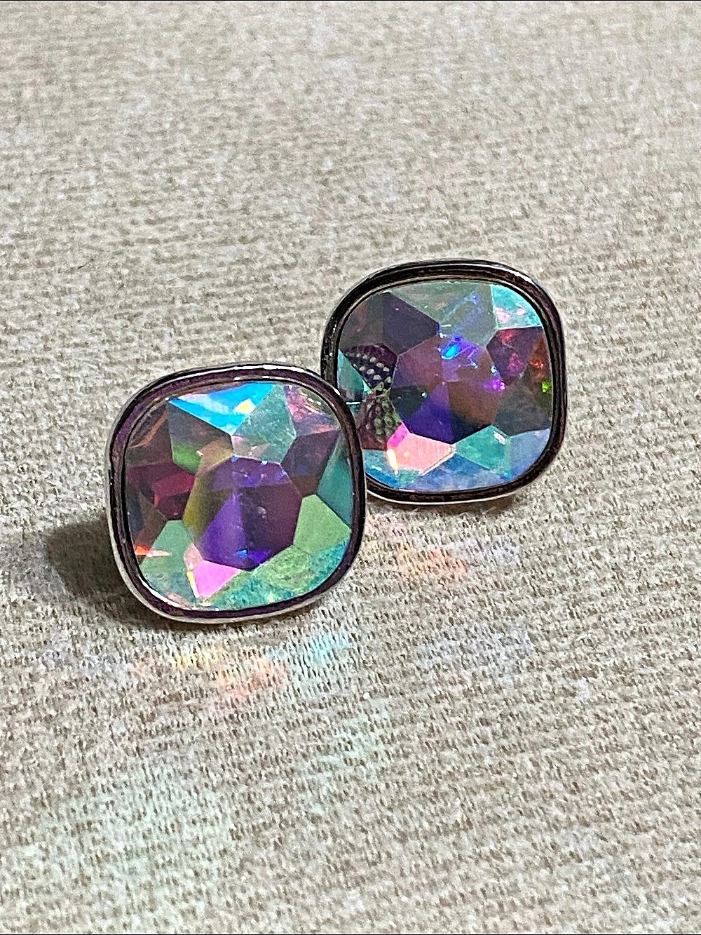 Iridescent Stud Earrings